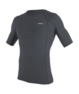 O'NEILL MENS RASH VEST TOP.SKINS GRAPHITE UPF50 SUN PROTECTION GUARD T SHIRT S26
