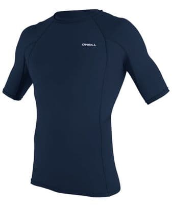O'NEILL MENS RASH VEST TOP.SKINS NAVY UPF50 SUN PROTECTION GUARD T SHIRT S26