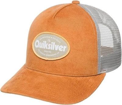QUIKSILVER BASEBALL CAP.NEW HAPPY FRENCH HOURS BROWN CORD SURF SNAPBACK HAT S25