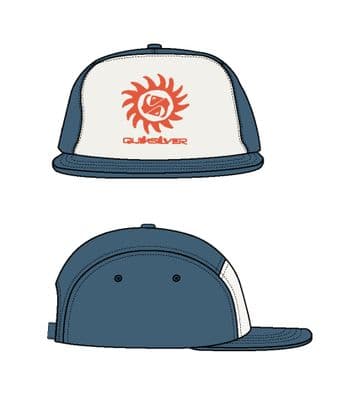 QUIKSILVER BASEBALL CAP.NEW RETROCAP UNSTRUCTURED BLUE COTTON ADJUSTABLE HAT S25