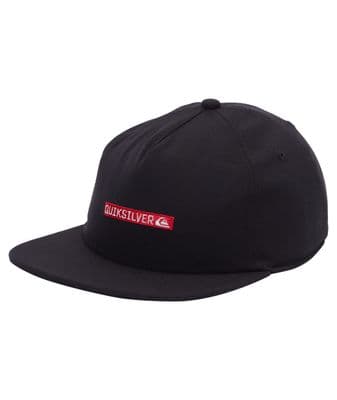 QUIKSILVER MENS BASEBALL CAP.NEW BLACK DNA CLICKED RECYCLED  ADJUSTABLE HAT W25