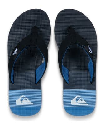 QUIKSILVER MENS FLIP FLOPS.MOLOKAI LAYBACK BLACK  ARCH SUPPORT  THONG SANDAL S26