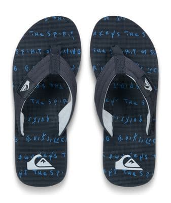 QUIKSILVER MENS FLIP FLOPS.NEW MOLOKAI LAYBACK  ARCH SUPPORT  THONGS SANDAL S26
