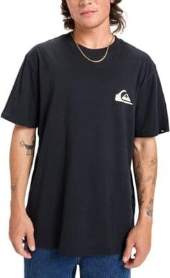 QUIKSILVER MENS T SHIRT.NEW MINI LOGO BLACK COTTON SHORT SLEEVED TOP TEE W25