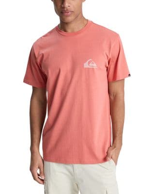 QUIKSILVER MENS T SHIRT.NEW MINI LOGO DESERT SAND COTTON SHORT SLEEVED TOP S26