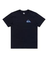 QUIKSILVER MENS T SHIRT.NEW WINDOW PANE BACKPRINT NAVY SHORT SLEEVED TOP S25