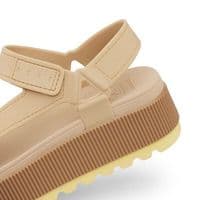 REEF WOMENS WATER FRIENDLY REM HIGHER SANDALS.BANANA YELLOW PLATFORM SHOES S25