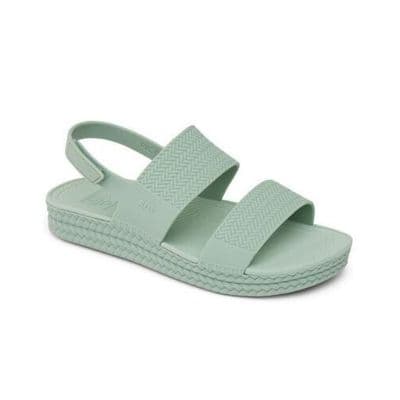REEF WOMENS WATER FRIENDLY VISTA SANDALS.NEW FROSTY GREEN CUSHIONED SHOES S25