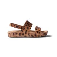 REEF WOMENS WATER FRIENDLY VISTA SANDALS.NEW LEOPARD CUSHIONED STRAP SHOES S25