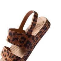 REEF WOMENS WATER FRIENDLY VISTA SANDALS.NEW LEOPARD CUSHIONED STRAP SHOES S25