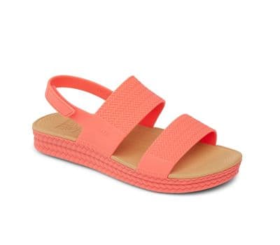 REEF WOMENS WATER FRIENDLY VISTA SANDALS.NEW SUNSET CORAL CUSHIONED SHOES S25