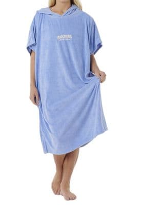 RIP CURL ADULT PONCHO TOWEL.NEW CLASSIC BLUE HOODED BEACH SURF CHANGING ROBE W26