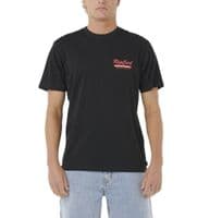 RIP CURL MENS T SHIRT.BOARD BAKERY BLACK BACKPRINT COTTON SHORT SLEEVED TOP W25