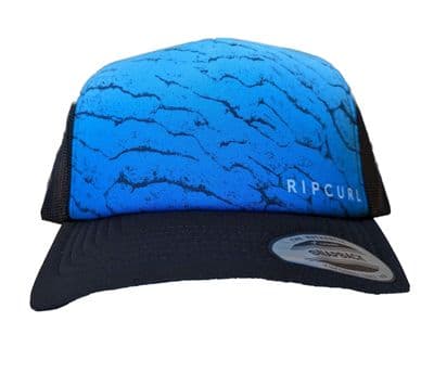 RIP CURL MENS TRUCKER CAP.WEEKEND ADJUSTABLE BLACK BLUE SURFER BASEBALL HAT S23