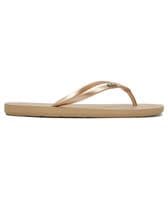 ROXY WOMENS FLIP FLOPS.NEW CUTE VIVA IV GOLD BEACH THONGS GIRLS FLAT SANDALS S26