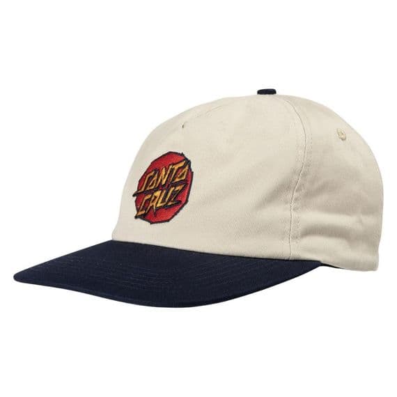 SANTA CRUZ MENS BASEBALL CAP.NEW SCRATCHED DOT LOGO ADJUSTABLE SNAP HAT W25