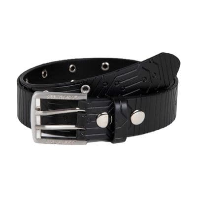 SANTA CRUZ MENS DUO BELT.NEW BLACK EMBOSSED METAL BUCKLE TROUSER STRAP S26