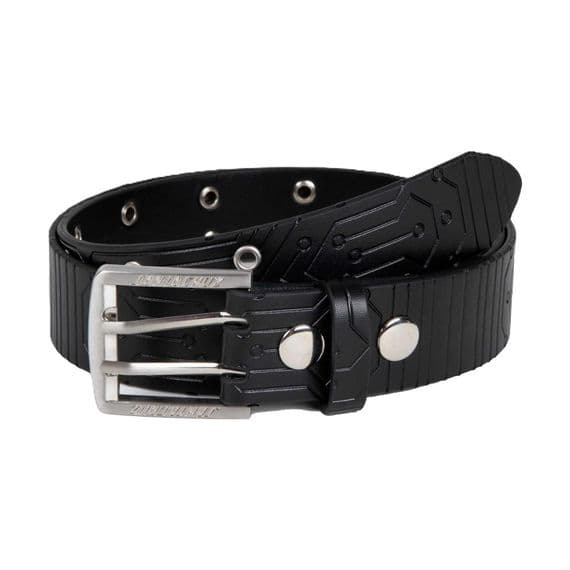 SANTA CRUZ MENS DUO BELT.NEW BLACK EMBOSSED METAL BUCKLE TROUSER STRAP S26
