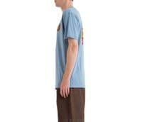 SANTA CRUZ MENS T SHIRT. CLASSIC DOT BACK PRINT DENIM BLUE SHORT SLEEVED TEE S26