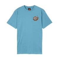 SANTA CRUZ MENS T SHIRT.NEW SLIME SCREAM BACK PRINT BLUE SHORT SLEEVED TEE S26