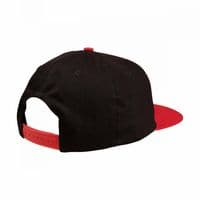 SANTA CRUZ MENS TRUCKER CAP. CLASSIC DOT BLACK WHITE RED FLAT PEAK SNAP HAT S26