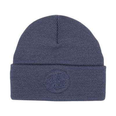 SANTA CRUZ TONAL OPUS DOT BEANIE HAT.NEW HERITAGE BLUE LOGO CUFF KNIT CAP S26