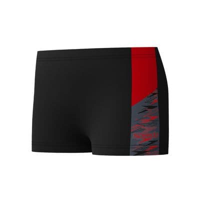 SPEEDO BOYS AQUA SHORTS.NEW MEDLEY LOGO BLACK ENDURAFLEX SWIM BOTTOM TRUNKS S26