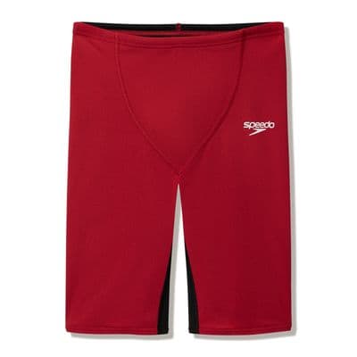SPEEDO BOYS FASTSKIN SWIMSUIT. RED ENDURANCE + MAX HIGH WAIST JAMMER COSTUME W26