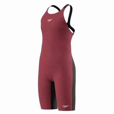 SPEEDO GIRLS FASTSKIN SWIMSUIT.NEW ENDURANCE+ MAX OPENBACK KNEESKIN COSTUME W26