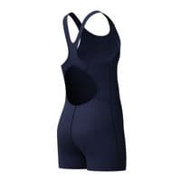 SPEEDO GIRLS SWIMSUIT. ENDURANCE+ NAVY LEGSUIT SPLASHBACK SWIMMING COSTUME W26