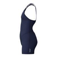 SPEEDO GIRLS SWIMSUIT. ENDURANCE+ NAVY LEGSUIT SPLASHBACK SWIMMING COSTUME W26