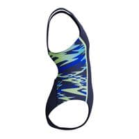 SPEEDO GIRLS SWIMSUIT.HYPERBOOM SPLICE NAVY BLUE ENDURANCE SWIMMING COSTUME S26