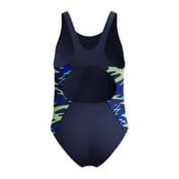 SPEEDO GIRLS SWIMSUIT.HYPERBOOM SPLICE NAVY BLUE ENDURANCE SWIMMING COSTUME S26