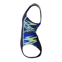 SPEEDO GIRLS SWIMSUIT.HYPERBOOM SPLICE NAVY BLUE ENDURANCE SWIMMING COSTUME S26