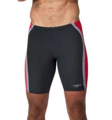 SPEEDO MENS SOLID SPLICE JAMMERS.NEW ENDURANCE + BLACK SWIM TRUNKS SWIMMERS W26