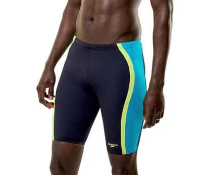 SPEEDO MENS SOLID SPLICE JAMMERS.NEW ENDURANCE PRO NAVY SWIM TRUNKS SWIMMERS W26 (1)