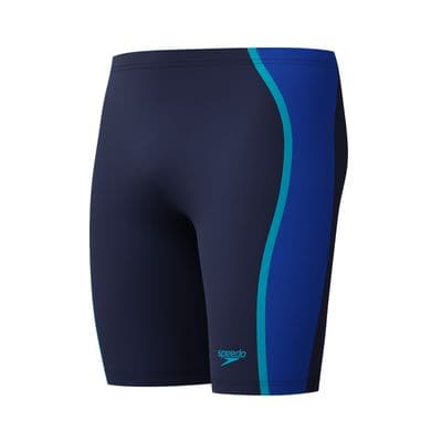 SPEEDO MENS SOLID SPLICE JAMMERS.NEW ENDURANCE PRO NAVY SWIM TRUNKS SWIMMERS W26