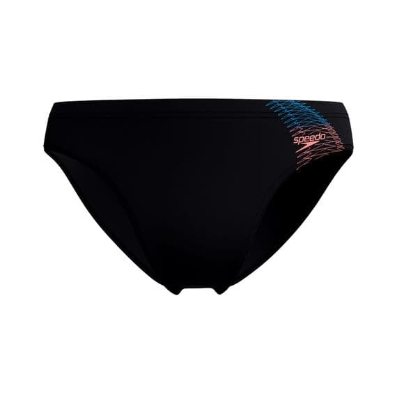 SPEEDO MENS SWIMMING BRIEFS.NEW 7cm MEDLEY LOGO BLACK SWIM TRUNKS SWIMMERS W25