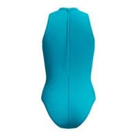 SPEEDO WOMENS HYDRASUIT SWIMSUIT.ZIPPED BLUE BUST SUPPORT SWIMMING COSTUME S26