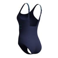 SPEEDO WOMENS SWIMSUIT.NAVY CONTOUR ECLIPSE SHAPING BUST SUPPORT COSTUME S26