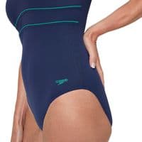 SPEEDO WOMENS SWIMSUIT.NAVY CONTOUR ECLIPSE SHAPING BUST SUPPORT COSTUME S26