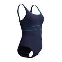 SPEEDO WOMENS SWIMSUIT.NAVY CONTOUR ECLIPSE SHAPING BUST SUPPORT COSTUME S26