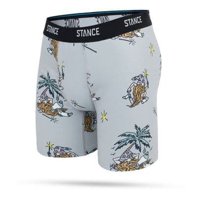 STANCE MENS BOXER BRIEF.NEW MAGIC GREY PATTERNED POLY SHORTS UNDERWEAR S26