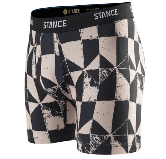STANCE MENS BOXER BRIEF.NEW SHATTER GREY PATTERNED POLY SHORTS UNDERWEAR W26