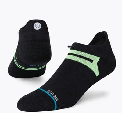 STANCE YIELD TAB ANKLE SOCKS.NEW BLACK SPORT RUNNING TRAINER SIZE UK 6 - 16 W21.