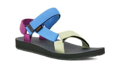 TEVA WOMENS SANDALS.NEW ORIGINAL UNIVERSAL GLOW COLOUR BLOCK FLIP FLOP VEGAN S25