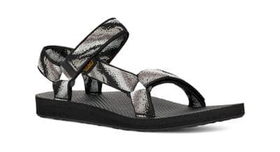 TEVA WOMENS SANDALS.NEW UNIVERSAL MAGIC BLACK PATTERNED FLIP FLOP VEGAN S24