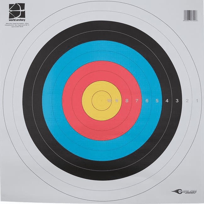 Avalon 40cm WA Licensed Target Faces Pack 50