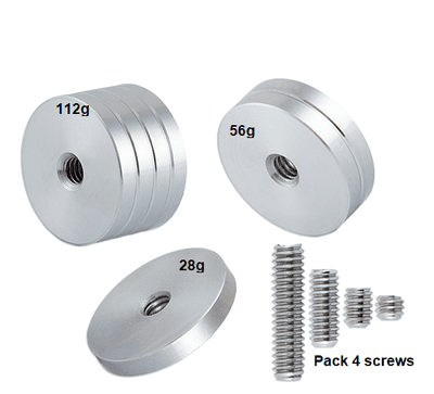 Disk Weight Screw Set 1/4
