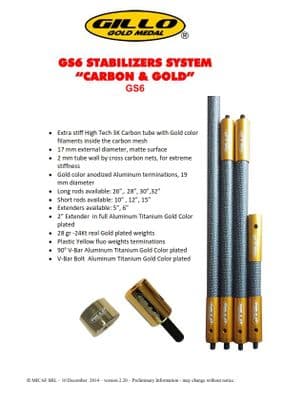 Gillo GS6 Extender Carbon & Gold